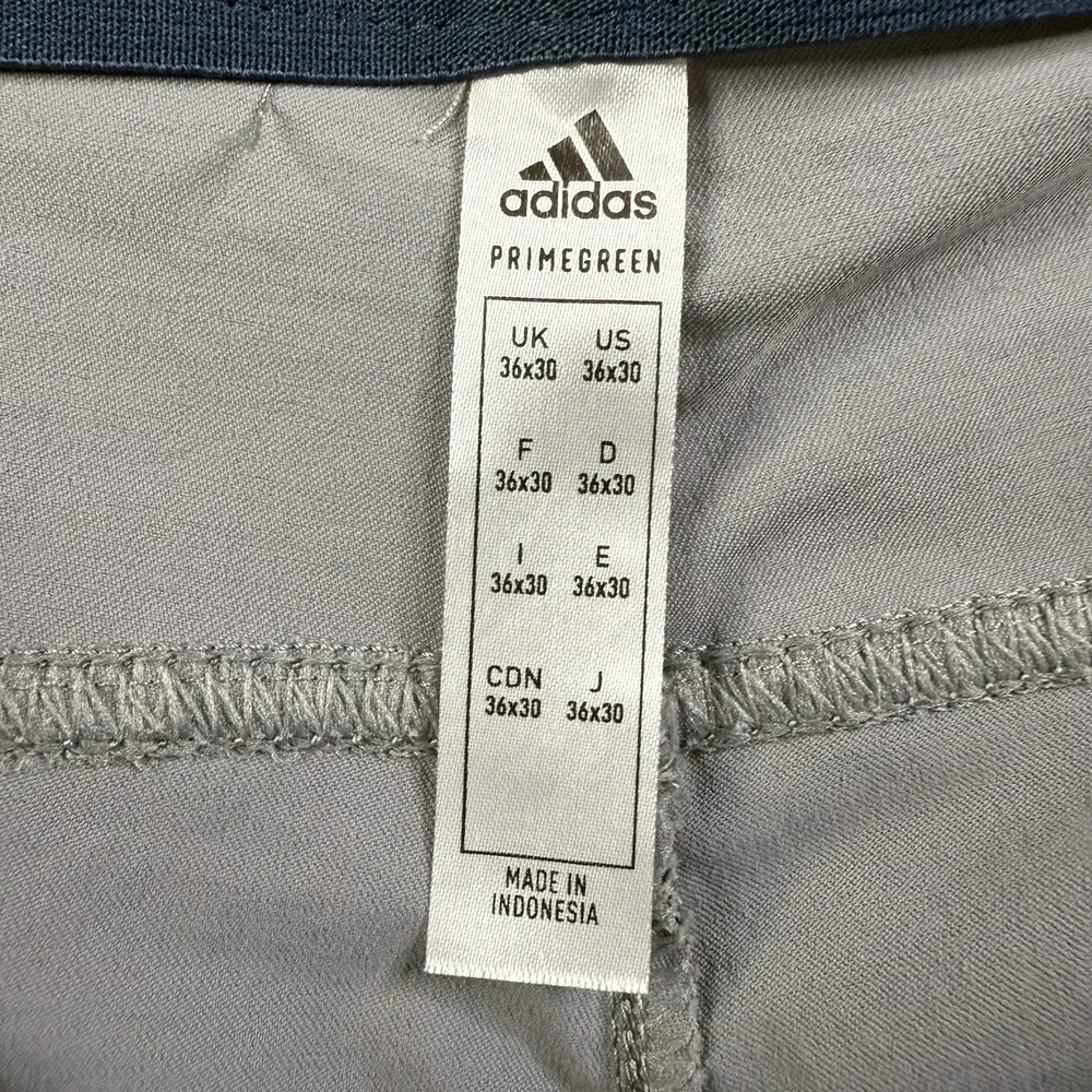 Adidas‎ Golf Go-To 5 Pocket Pants Mens 36x30 Gray Tapered Stretch Primegreen